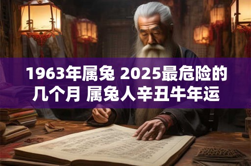 1963年属兔 2025最危险的几个月 属兔人辛丑牛年运势