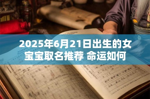 2025年6月21日出生的女宝宝取名推荐 命运如何