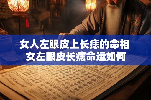 女人左眼皮上长痣的命相 女左眼皮长痣命运如何
