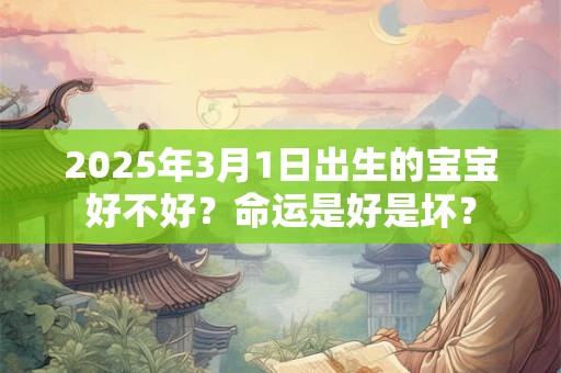 2025年3月1日出生的宝宝好不好？命运是好是坏？
