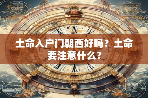 土命入户门朝西好吗?土命要注意什么? 土命入户门朝西好吗?土命要注意什么?