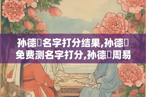 孙德梹名字打分结果,孙德梹免费测名字打分,孙德梹周易免费测名字打分