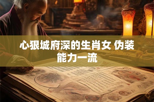 心狠城府深的生肖女 伪装能力一流
