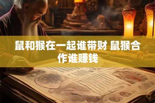 鼠和猴在一起谁带财 鼠猴合作谁赚钱