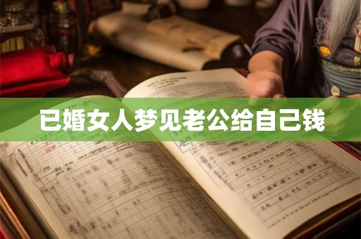 已婚女人梦见老公给自己钱
