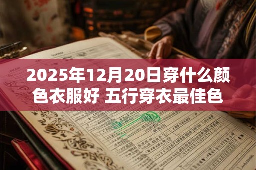2025年12月20日穿什么颜色衣服好 五行穿衣最佳色