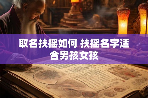 取名扶摇如何 扶摇名字适合男孩女孩