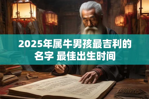2025年属牛男孩最吉利的名字 最佳出生时间