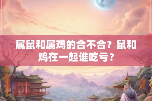 属鼠和属鸡的合不合？鼠和鸡在一起谁吃亏？