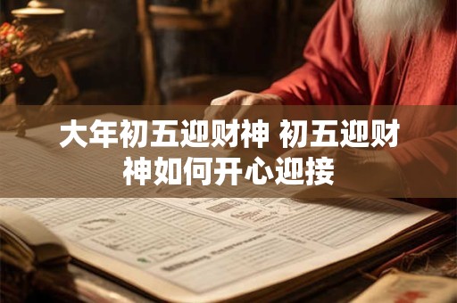 大年初五迎财神 初五迎财神如何开心迎接