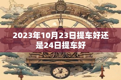 2023年10月23日提车好还是24日提车好