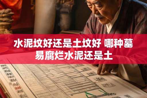 水泥坟好还是土坟好 哪种墓易腐烂水泥还是土