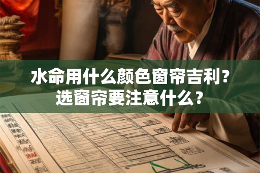 水命用什么颜色窗帘吉利？选窗帘要注意什么？