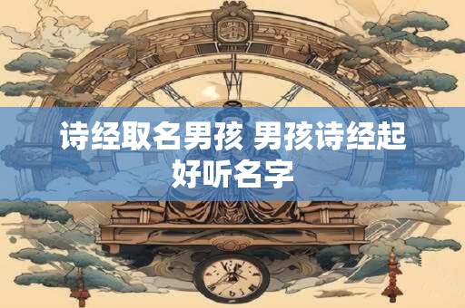 诗经取名男孩 男孩诗经起好听名字