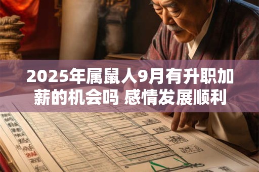 2025年属鼠人9月有升职加薪的机会吗 感情发展顺利