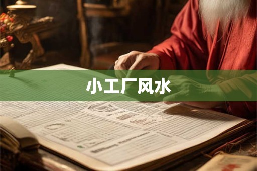 小工厂风水