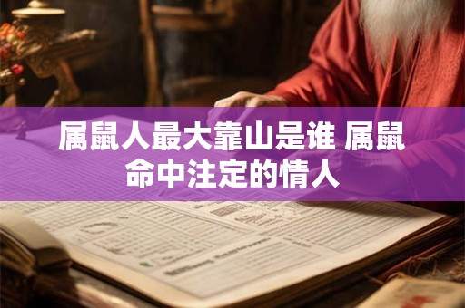 属鼠人最大靠山是谁 属鼠命中注定的情人