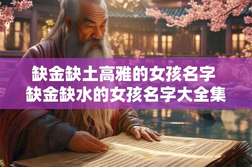 缺金缺土高雅的女孩名字 缺金缺水的女孩名字大全集