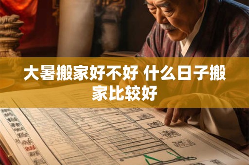 大暑搬家好不好 什么日子搬家比较好