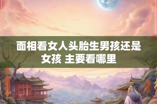 面相看女人头胎生男孩还是女孩 主要看哪里
