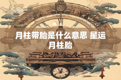 月柱带胎是什么意思 星运月柱胎