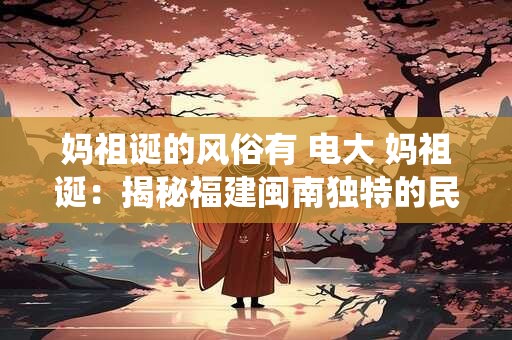 妈祖诞的风俗有 电大 妈祖诞：揭秘福建闽南独特的民俗传统