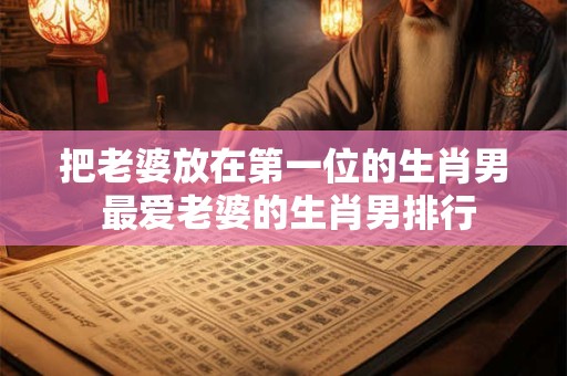把老婆放在第一位的生肖男 最爱老婆的生肖男排行