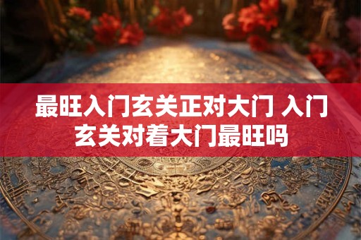 最旺入门玄关正对大门 入门玄关对着大门最旺吗