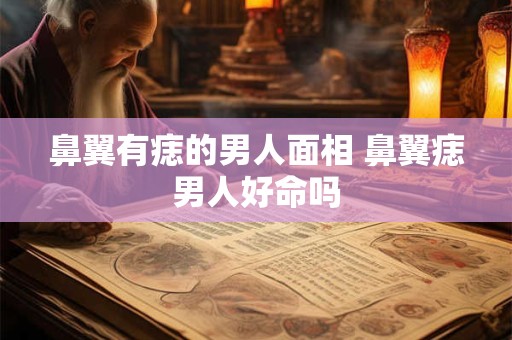 鼻翼有痣的男人面相 鼻翼痣男人好命吗