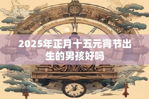 2025年正月十五元宵节出生的男孩好吗