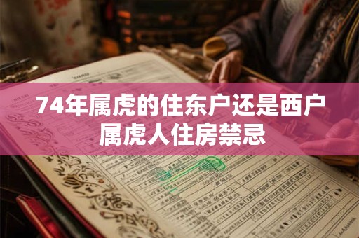 74年属虎的住东户还是西户 属虎人住房禁忌