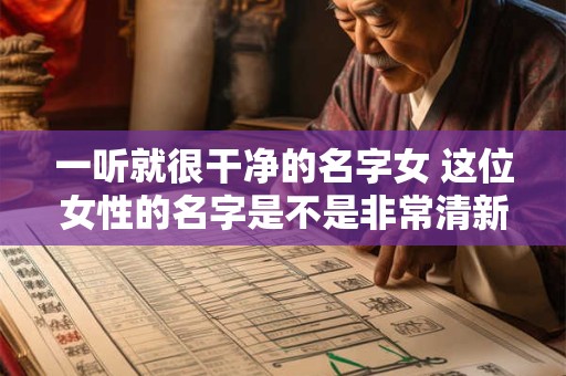 一听就很干净的名字女 这位女性的名字是不是非常清新干净 一听就很干净的名字女 这位女性的名字是不是非常清新干净