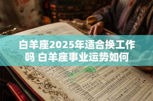 白羊座2025年适合换工作吗 白羊座事业运势如何