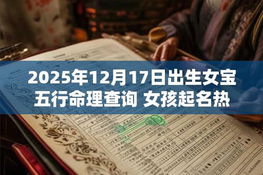 2025年12月17日出生女宝五行命理查询 女孩起名热门新款