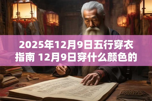 2026年12月9日五行穿衣指南 12月9日穿什么颜色的衣服