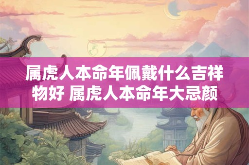 属虎人本命年佩戴什么吉祥物好 属虎人本命年大忌颜色