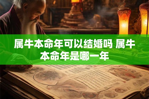 属牛本命年可以结婚吗 属牛本命年是哪一年