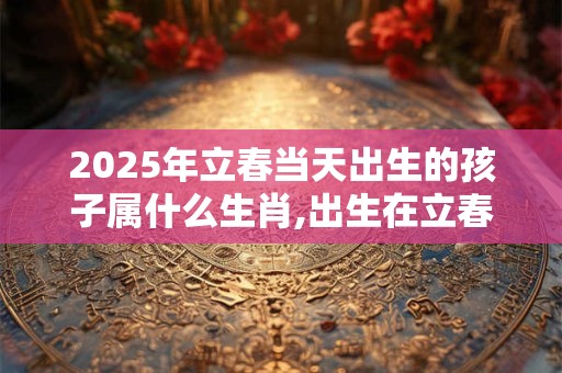 2025年立春当天出生的孩子属什么生肖,出生在立春前后属相怎么算？