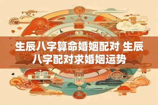 生辰八字算命婚姻配对 生辰八字配对求婚姻运势