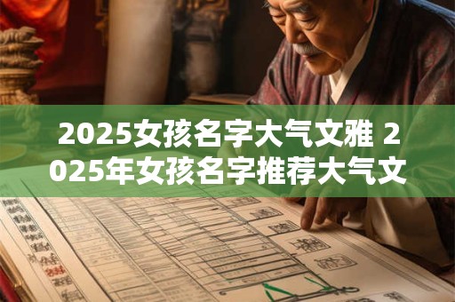2025女孩名字大气文雅 2025年女孩名字推荐大气文雅