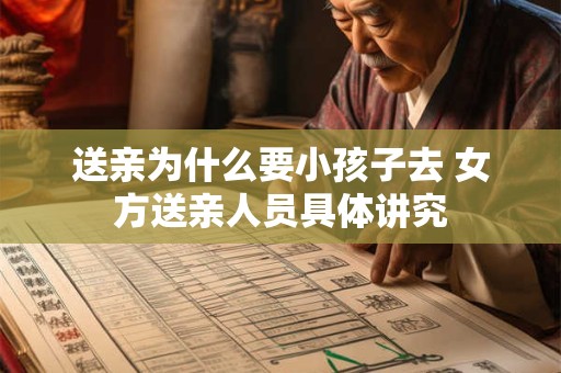 送亲为什么要小孩子去 女方送亲人员具体讲究