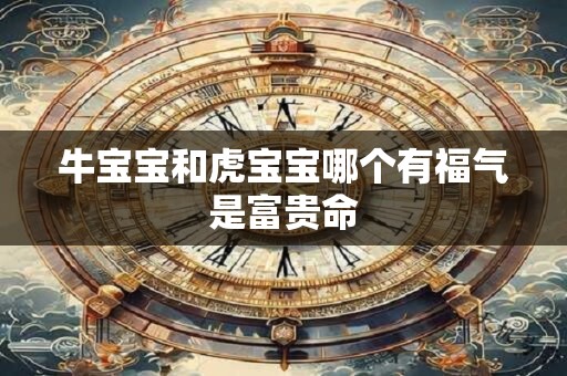 牛宝宝和虎宝宝哪个有福气是富贵命