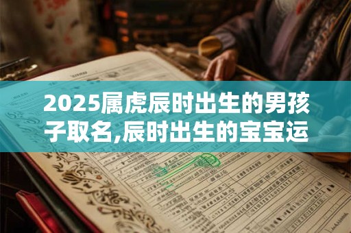 2025属虎辰时出生的男孩子取名,辰时出生的宝宝运气如何