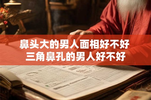 鼻头大的男人面相好不好 三角鼻孔的男人好不好