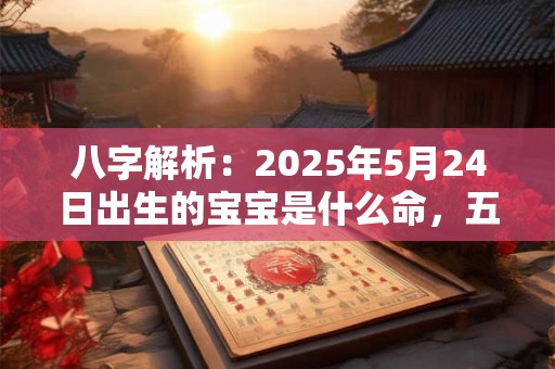 八字解析：2025年5月24日出生的宝宝是什么命，五行缺什么