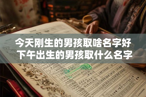 今天刚生的男孩取啥名字好 下午出生的男孩取什么名字