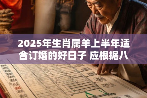 2025年生肖属羊上半年适合订婚的好日子 应根据八字查询