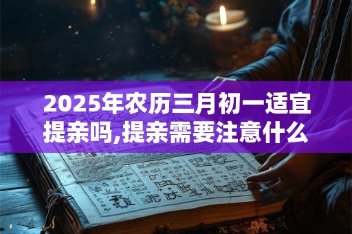 2025年农历三月初一适宜提亲吗,提亲需要注意什么？