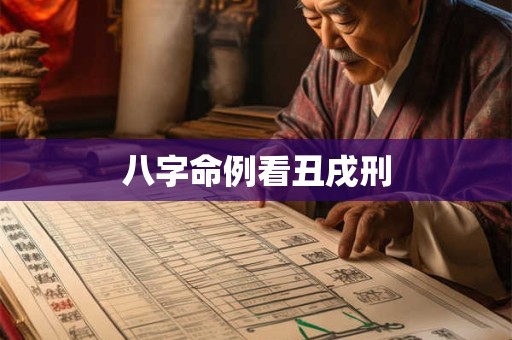 八字命例看丑戌刑