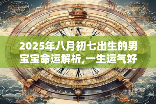 2025年八月初七出生的男宝宝命运解析,一生运气好不好 2025年八月初七出生的男宝宝命运解析,一生运气好不好